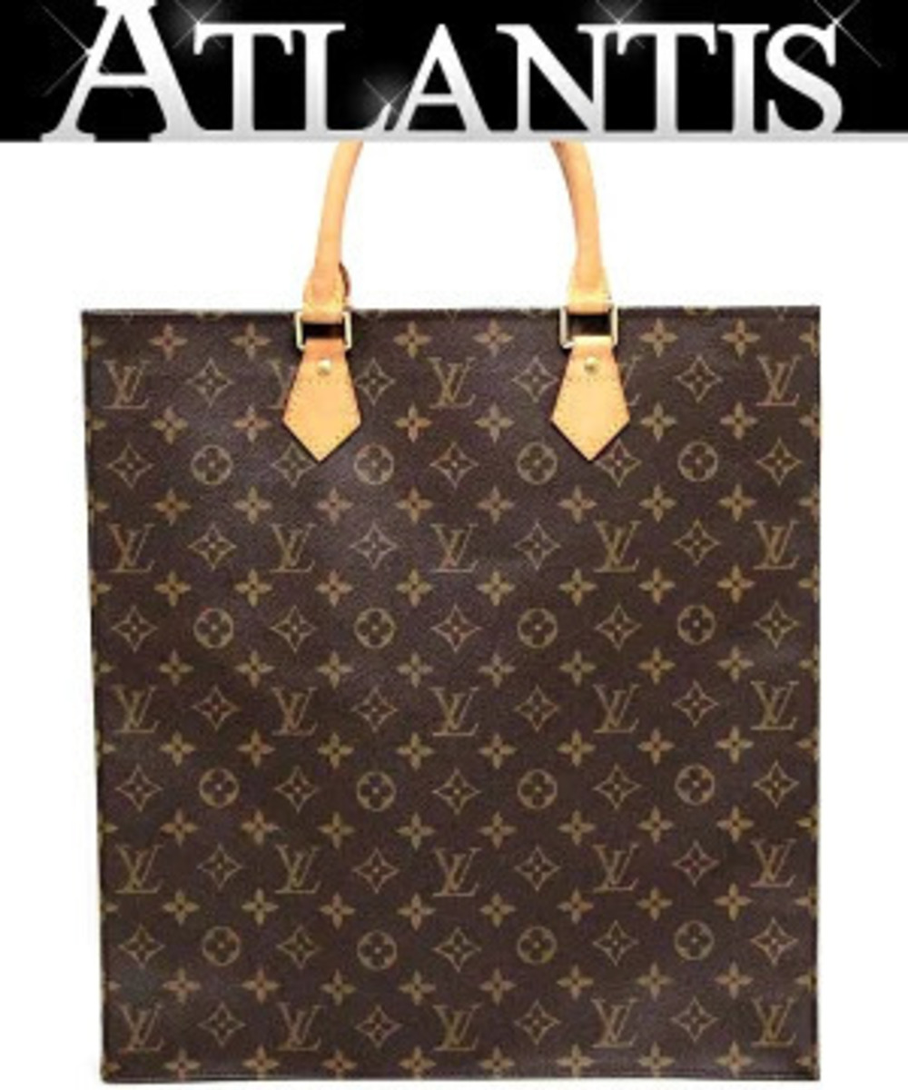 Louis Vuitton Sac Plat handbag tote bag Monogram